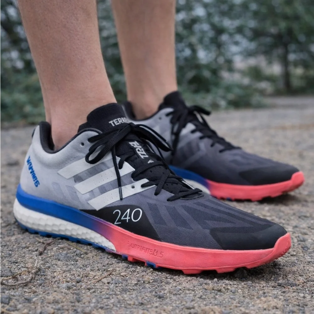 Adidas Terrex Speed Ultra Trail Running Shoes Men’s 12.5  Pink Boost Continental